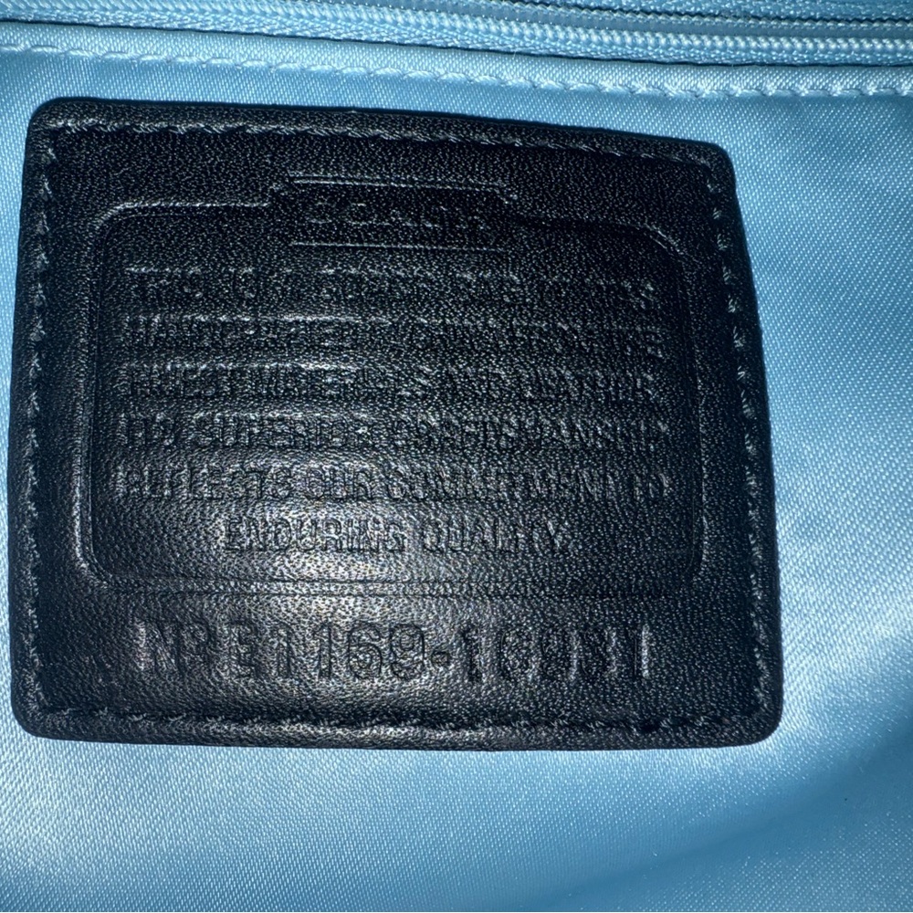 Coach Black Leather Shoulder Bag - Picture 9 of 12